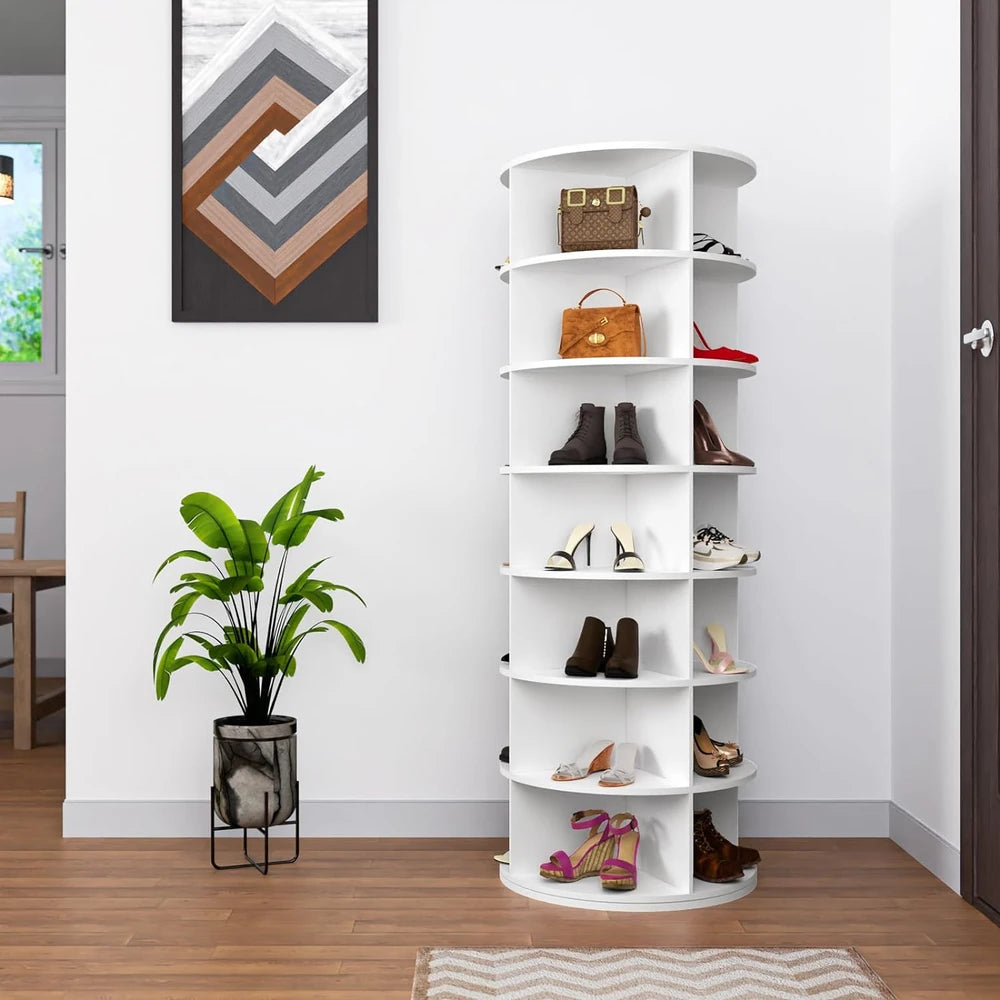 360° Rotating Shoe Organizer – 7-Tier Shoe Rack